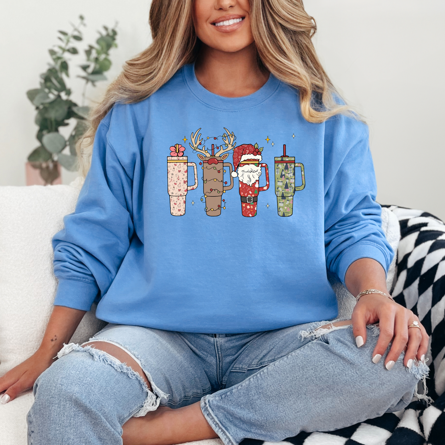 Merry Christmas Holiday Cup Lights T-shirt Sweatshirt