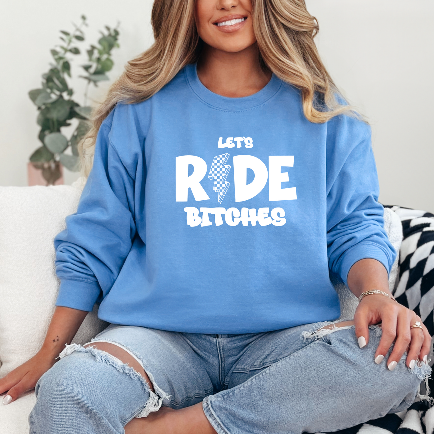 Let's Ride Bxtches Moto Riding Dirtbike SXS T-Shirt Sweatshirt