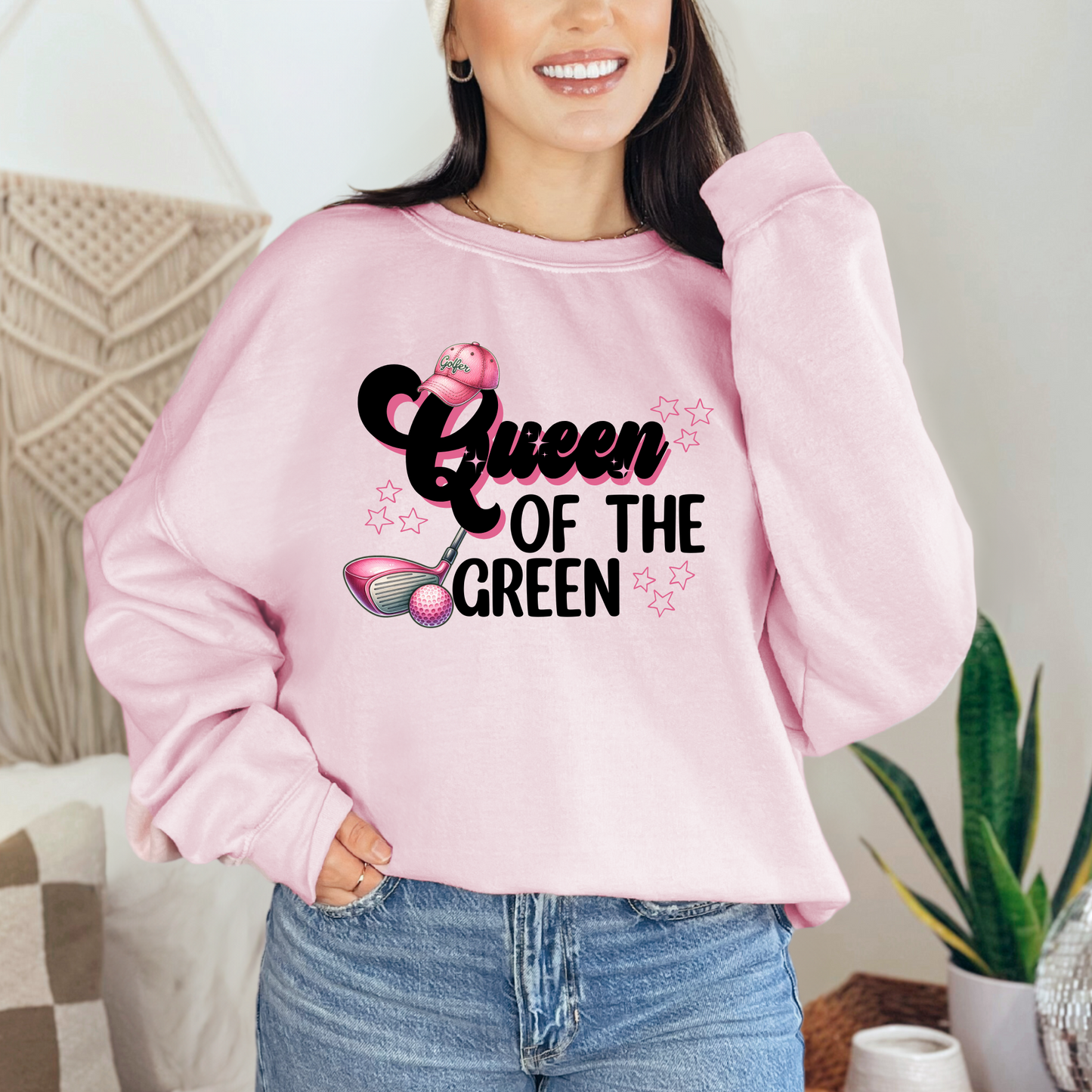 Queen of the green golf girl T-shirt Sweatshirt
