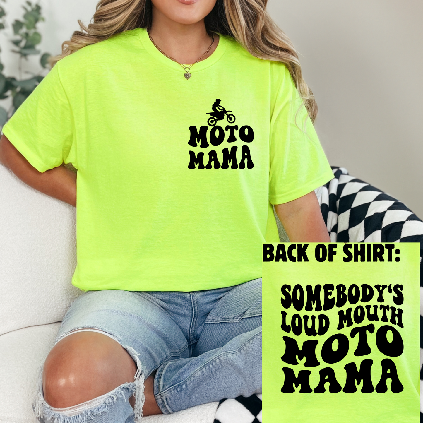 Motocross Somebody's Loud Mouth Moto Mom Mama T-Shirt Sweatshirt