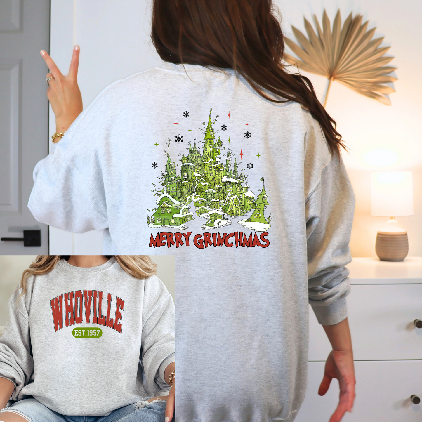 Merry Gr!nc-mas Wh-ville Holiday Christmas T-shirt Sweatshirt