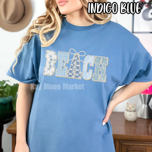 BEACH blue- Pearls Summer - T-shirt Sweatshirt