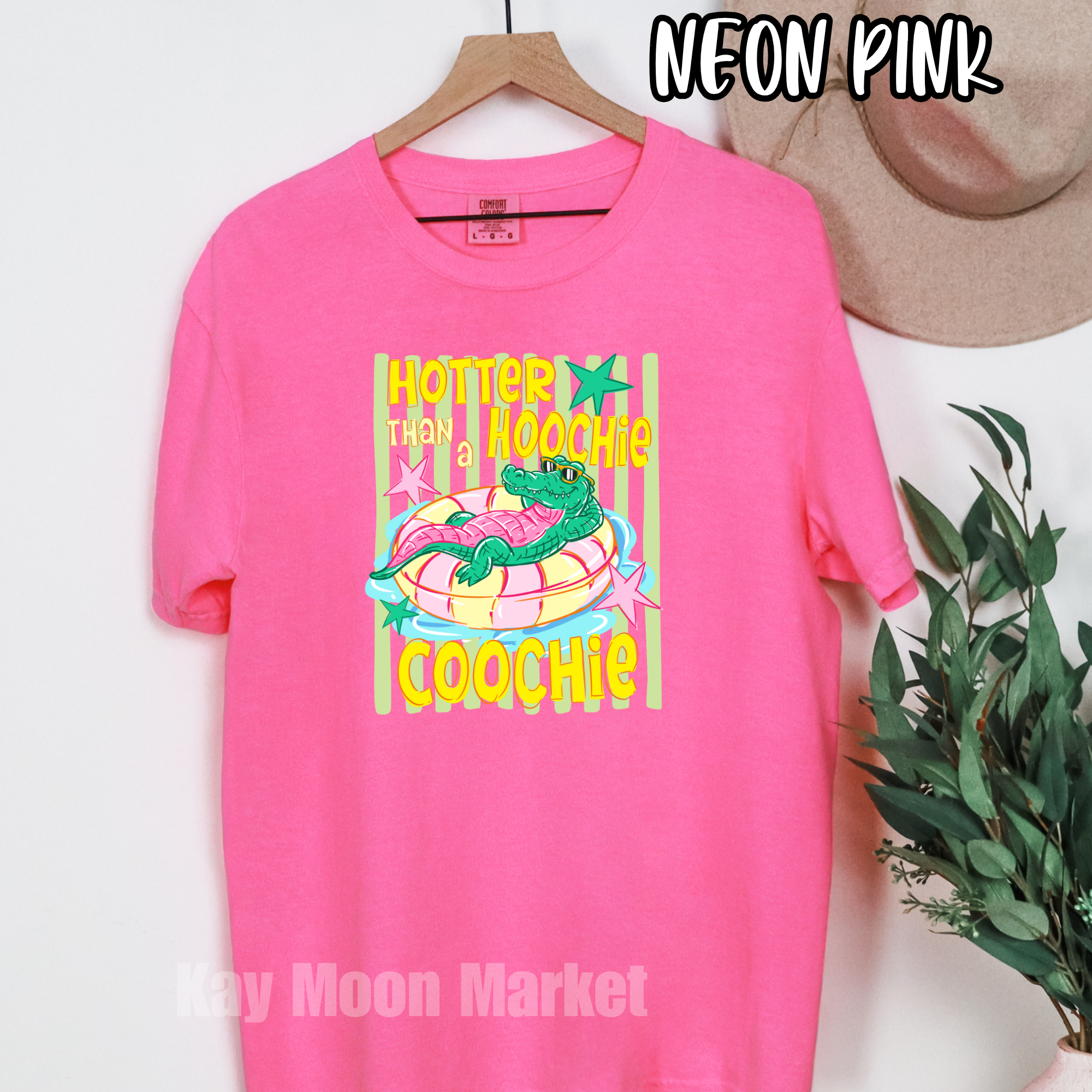 Hotter Than A Hoochie Coochie - Summer Alligator Trendy - Tee Shirt Sweatshirt