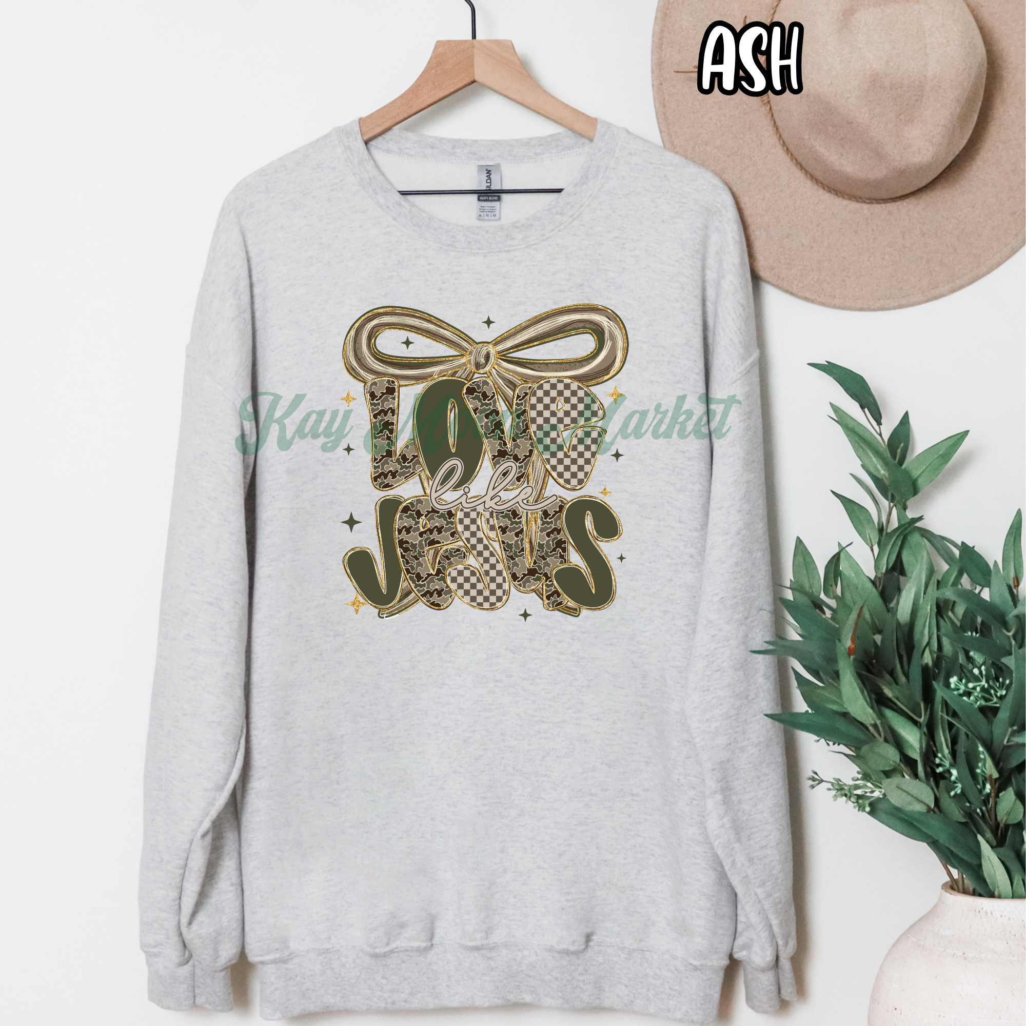 Love Like Jesus - Camo Cute Religious - T-shirt Sweatshirt