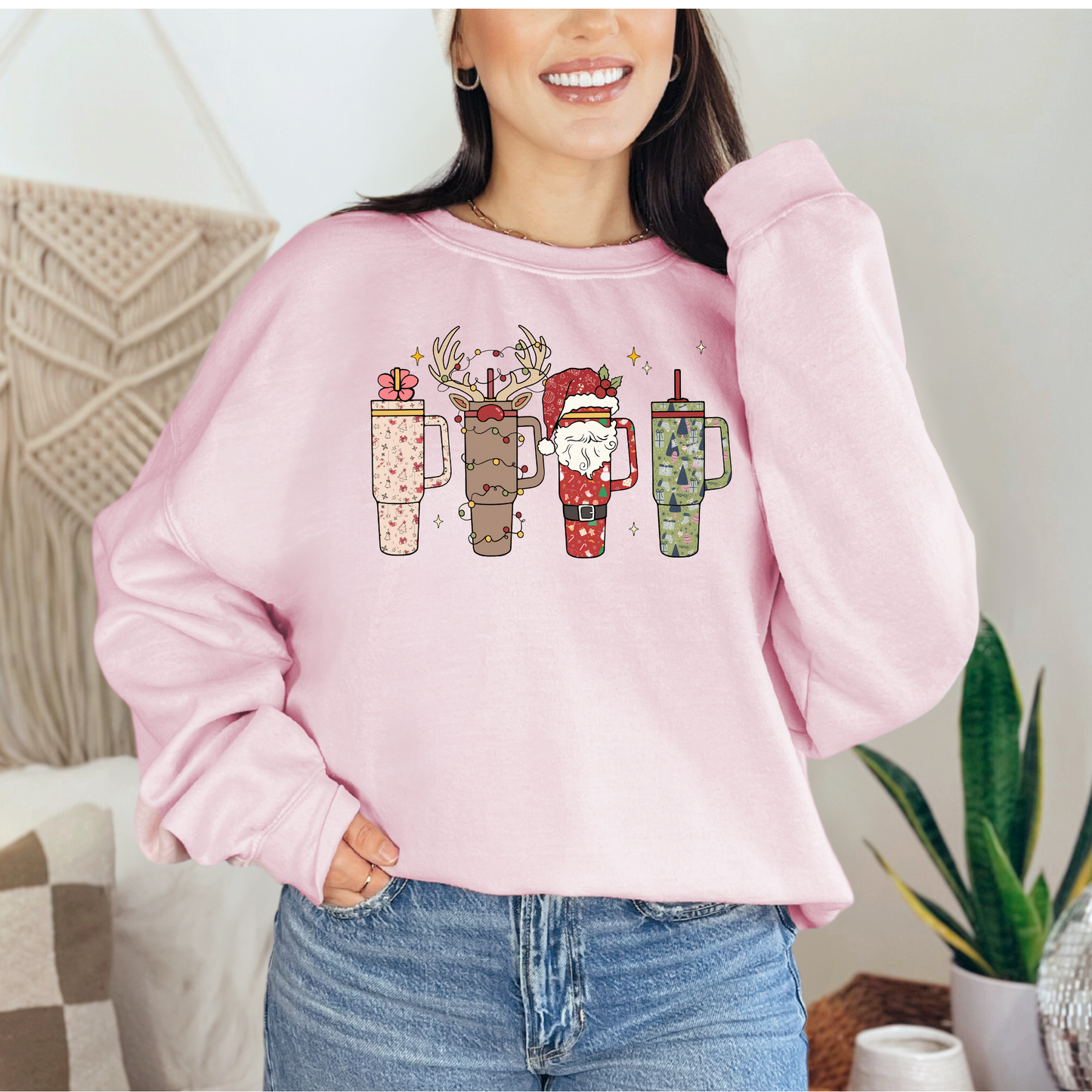 Merry Christmas Holiday Cup Lights T-shirt Sweatshirt