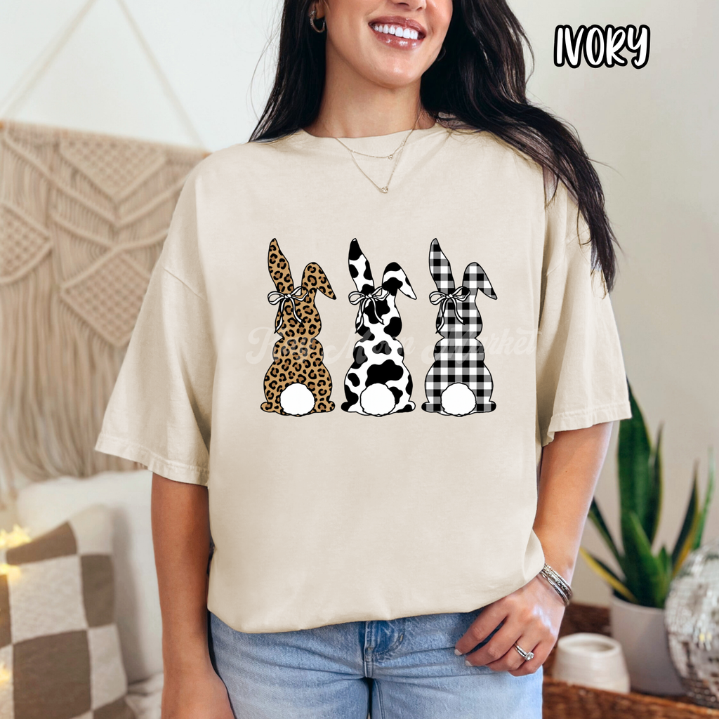 Bunny Animal Print - Easter Holiday - T-shirt Sweatshirt