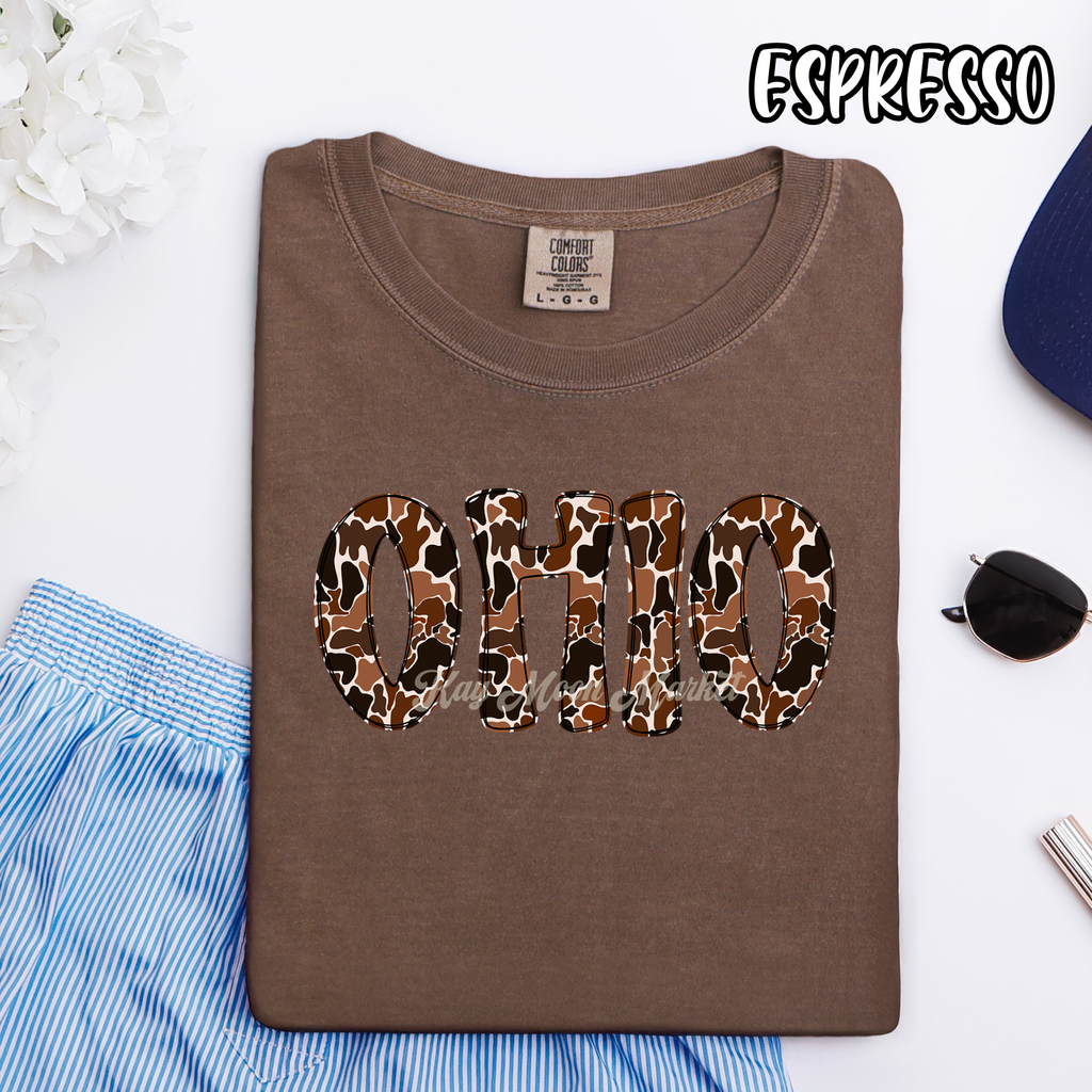 OHIO CAMO - Trending Camouflage Cute - T-shirt Sweatshirt