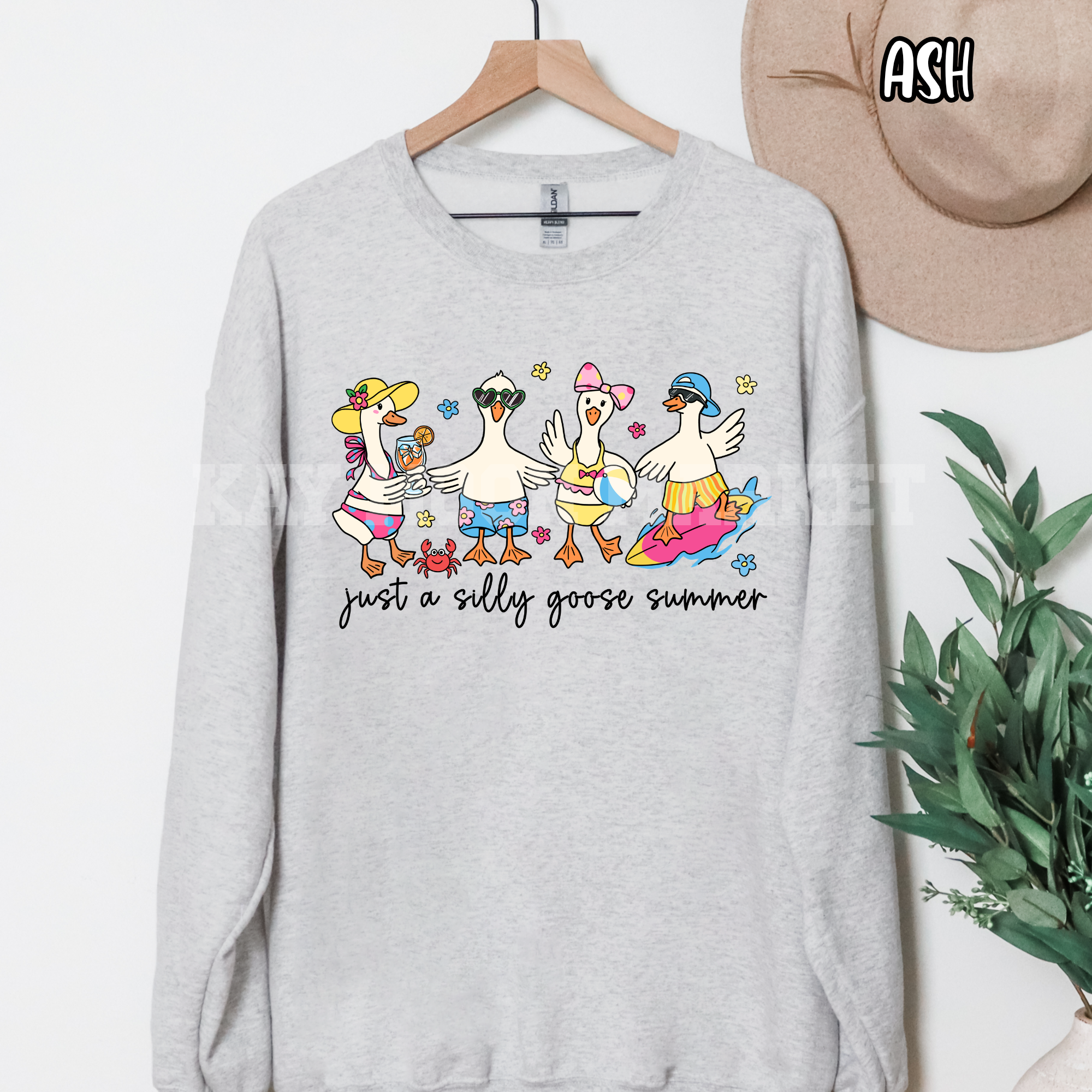 Just A Silly Goose Summer -Animals Beach Pool - T-shirt Sweatshirt