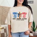 FAITH FREEDOM & 250 YEARS ~  AMERICA USA ~ Tee Sweatshirt
