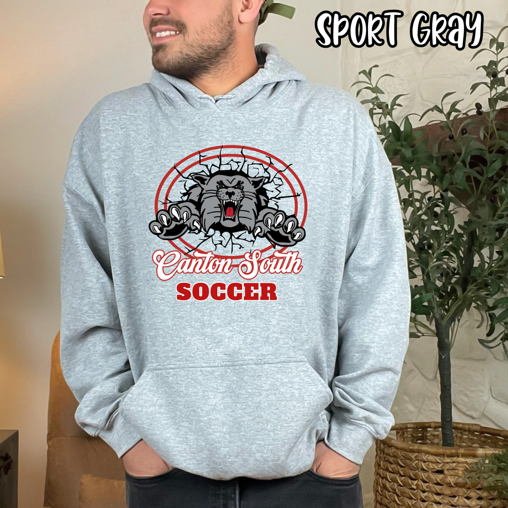 Canton South Soccer - CS Wildcats Mascot - T-shirt Sweatshirt