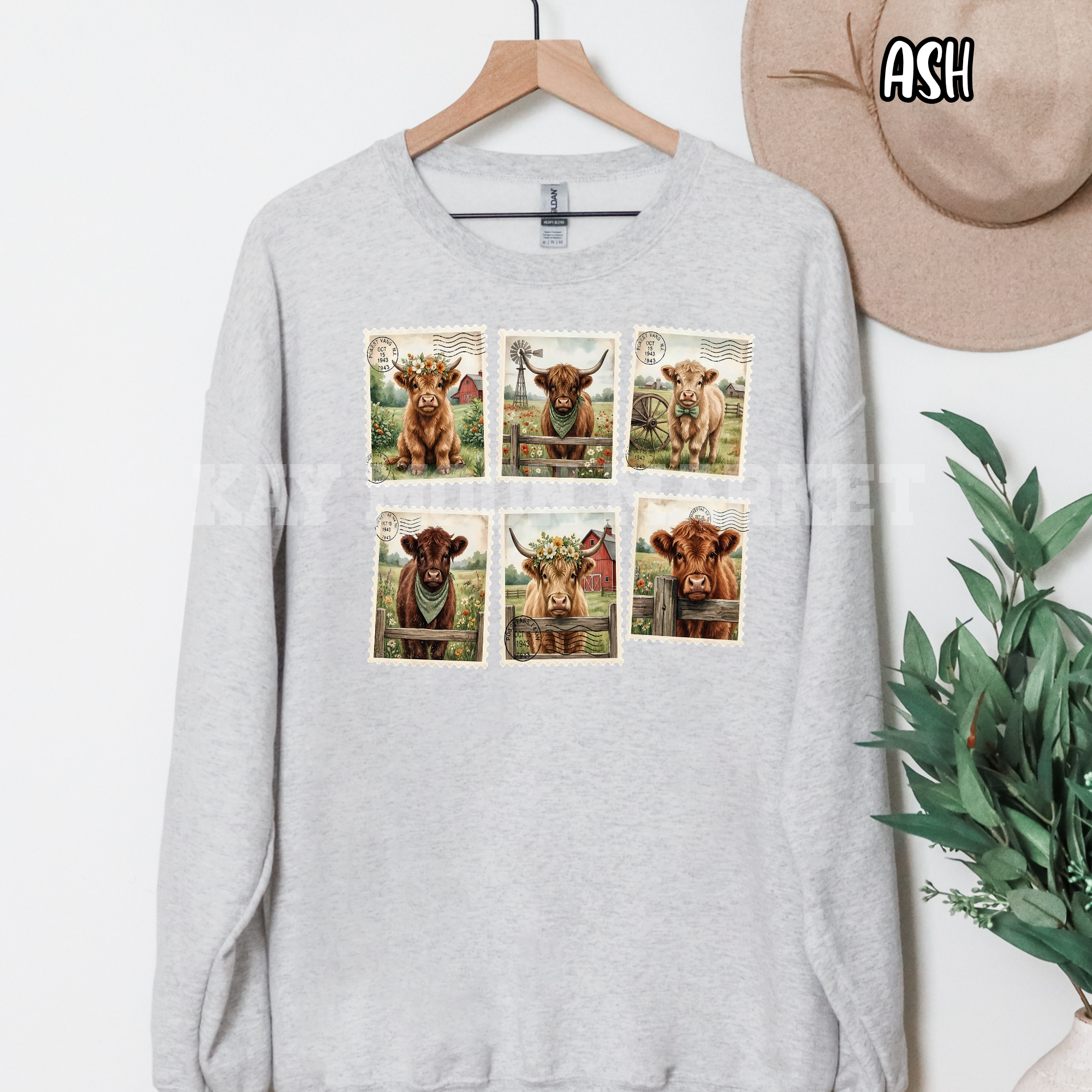 Highland Cow Photo Collage ~ Animal Farm ~ Tee Sweatshirt
