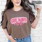 Girl Mama - Pink Bow Checkered Girl Mom - T-shirt Sweatshirt