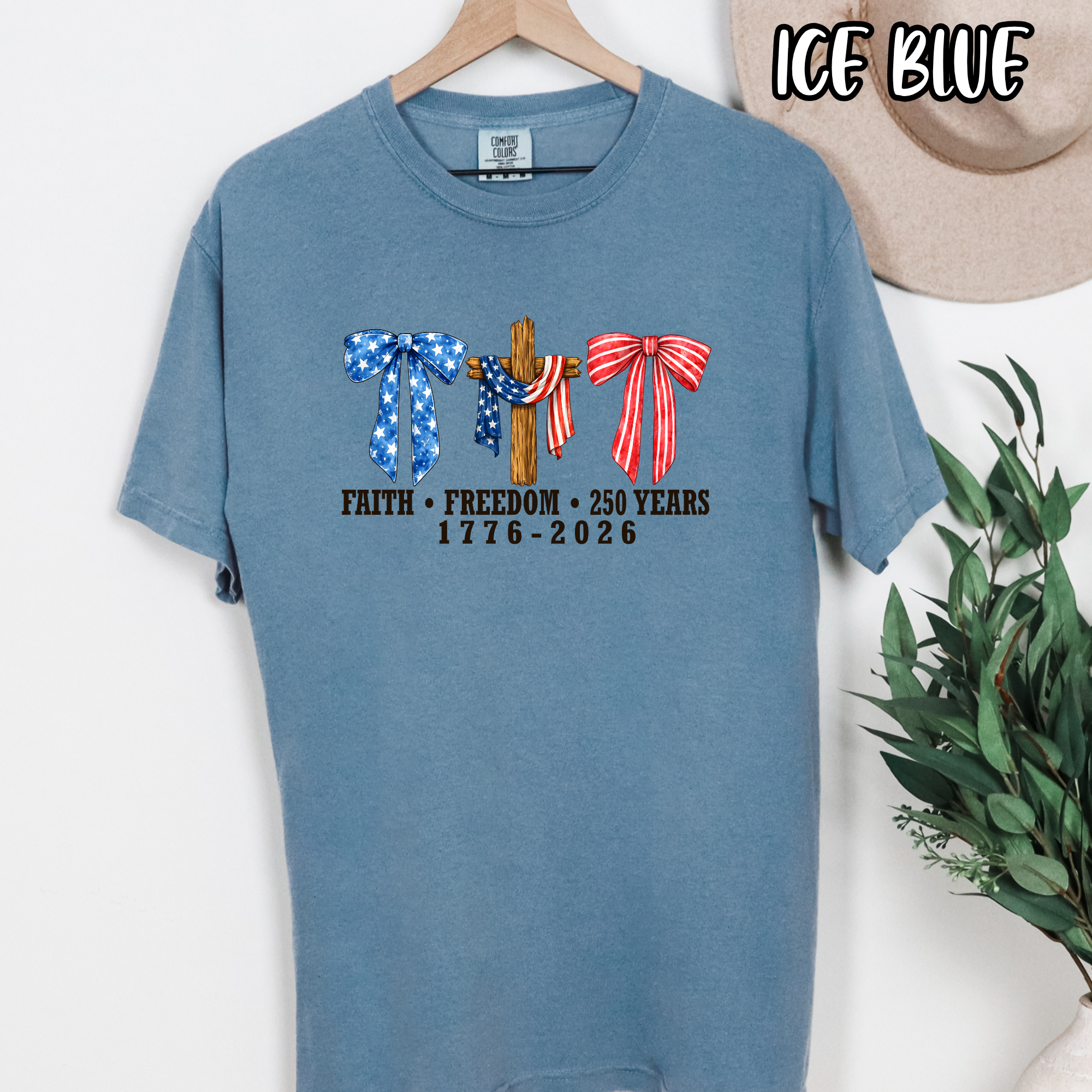 FAITH FREEDOM & 250 YEARS ~  AMERICA USA ~ Tee Sweatshirt