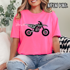 Dirtbike - Motorcross Mom Sports Glitter Rhinestone - T-shirt Sweatshirt