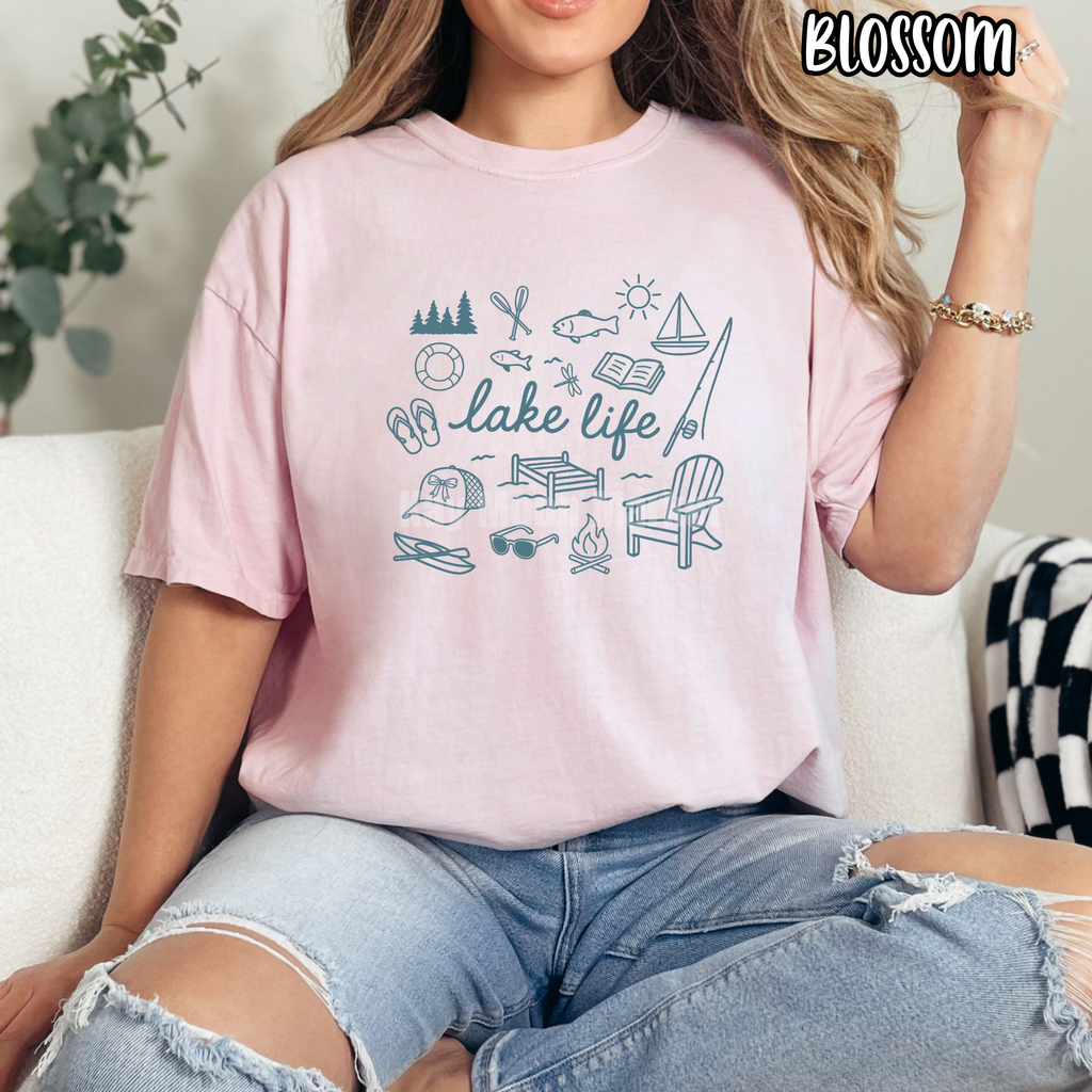Lake Life - Pontoon Boat Summer - T-shirt Sweatshirt