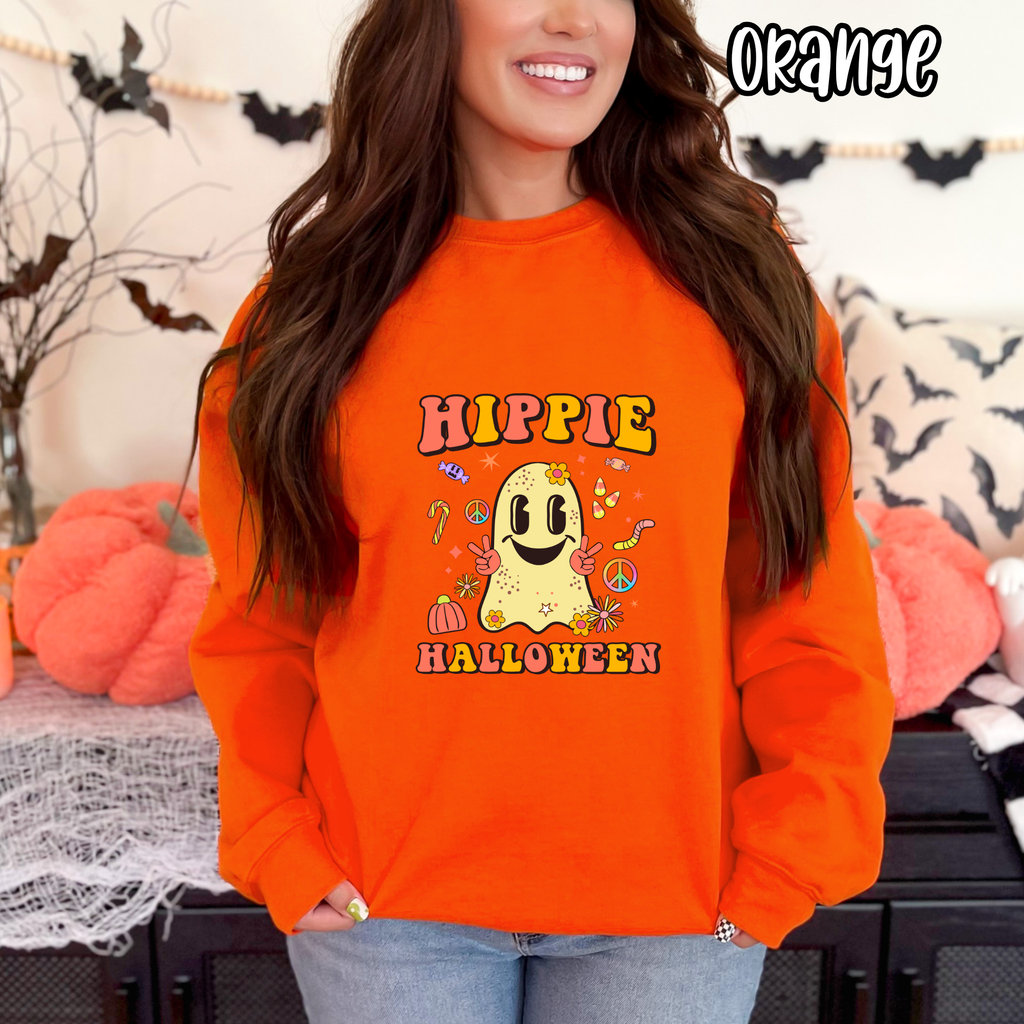 Hippie Halloween - Peace Signs Retro Groovy Fun Fall- T-shirt Sweatshirt