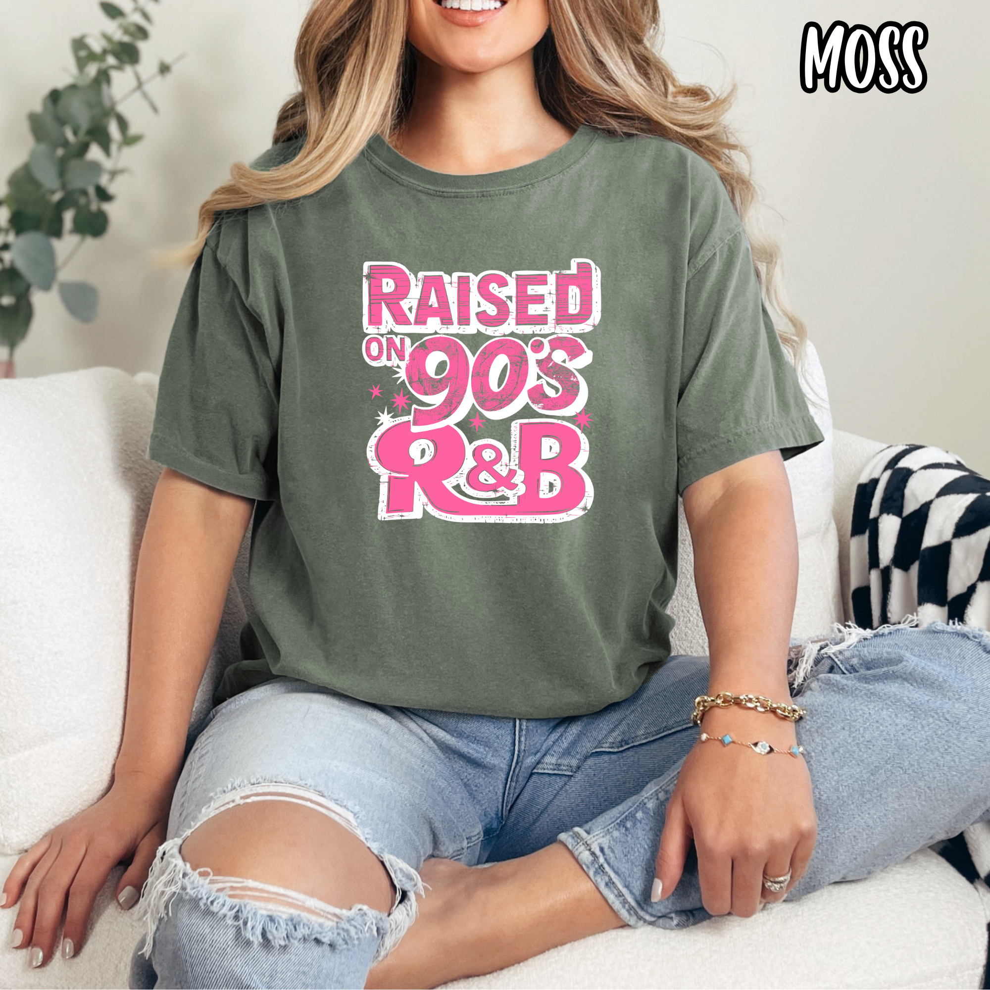 Raised On 90's R&B - 90's Music 90's kid - T-shirt Sweatshirt