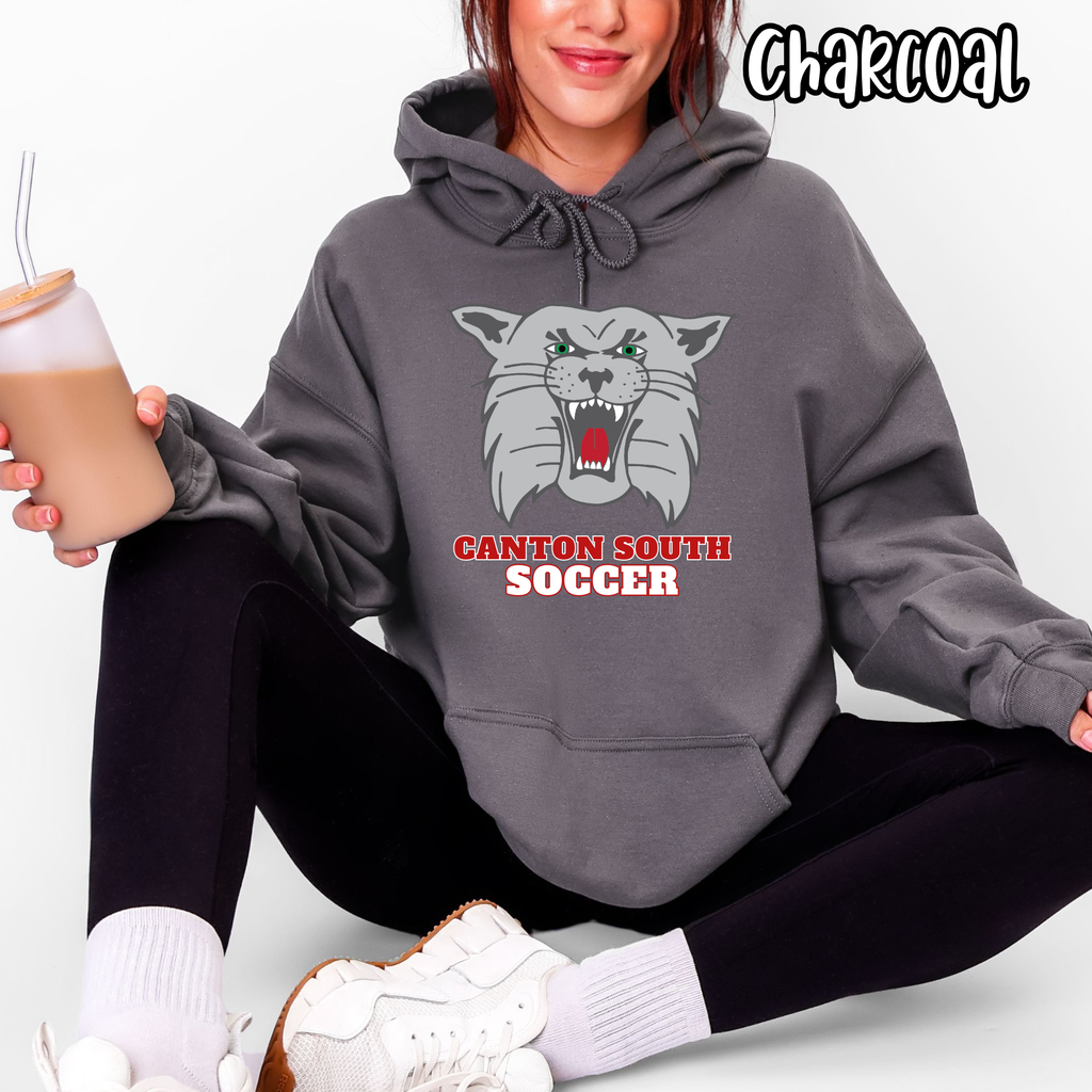 Canton South Soccer - Wildcats Mascot - T-shirt Sweatshirt