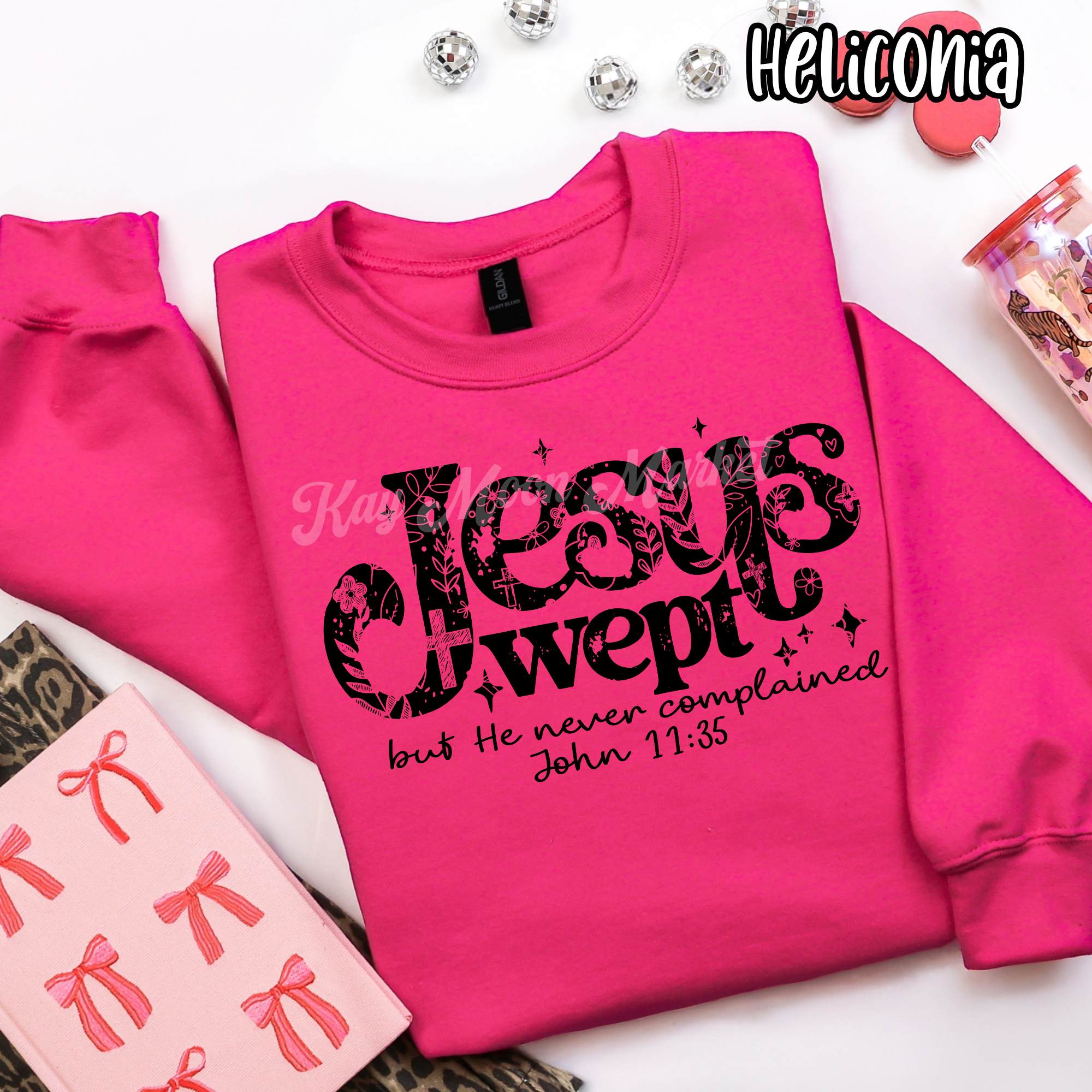 Jesus Wept but He Never Complained - Religious - T-shirt Sweatshirt
