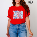 USA checkered ~ AMERICA  ~ Tee Sweatshirt