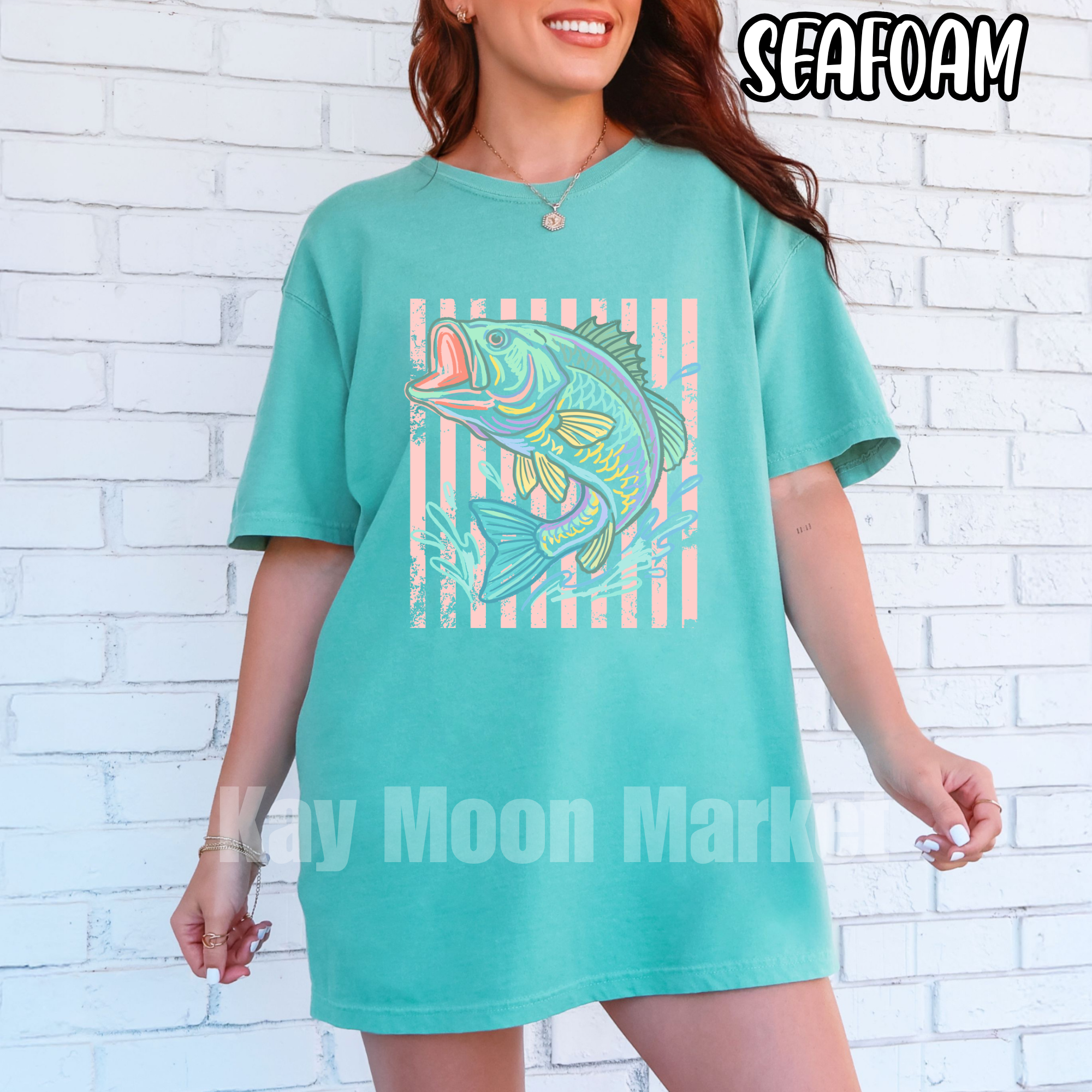 Fish Stripes - Summer Boat Lake Fishing - T-shirt Sweatshirt