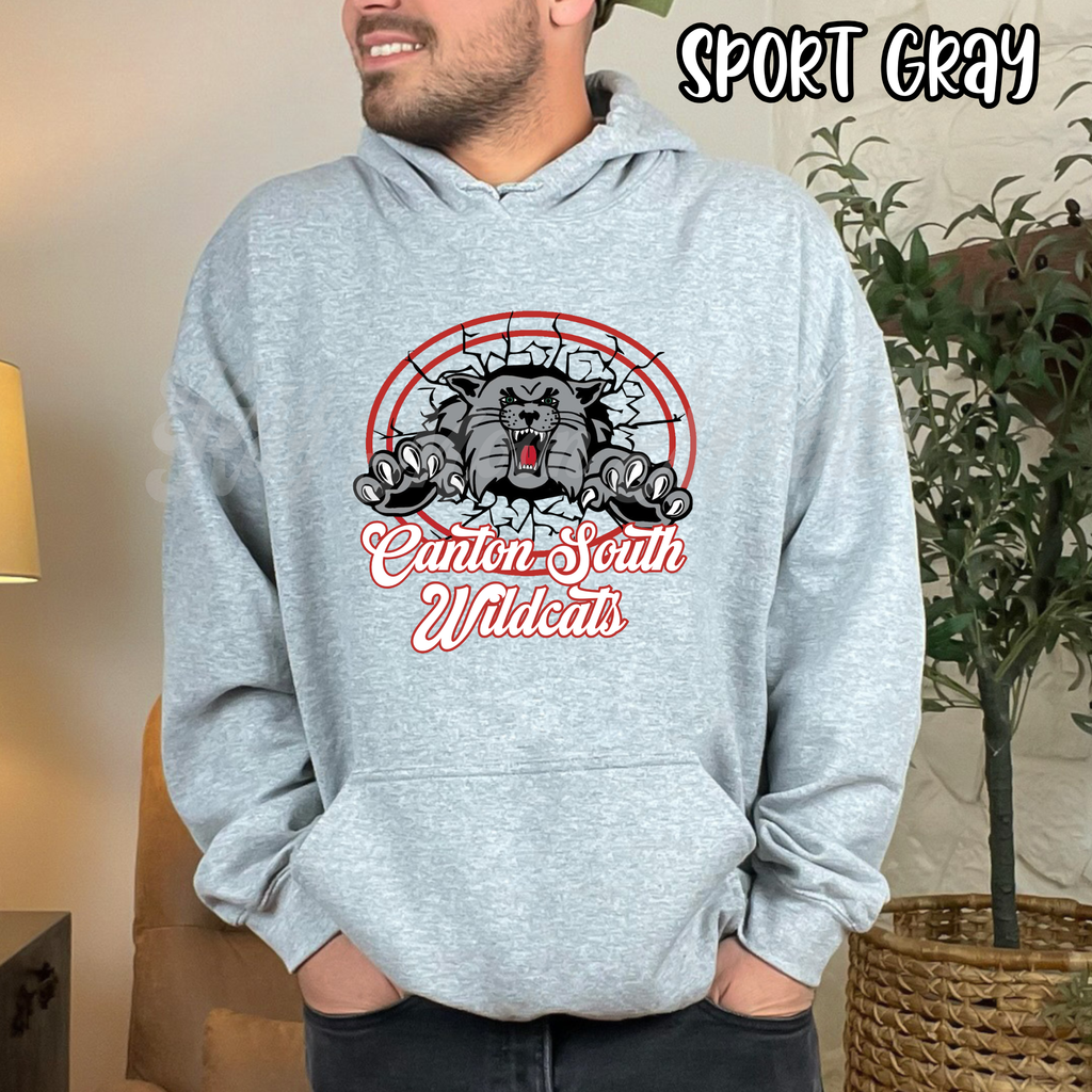 CS Wildcats LOGO - Canton South Mascot - T-shirt Sweatshirt