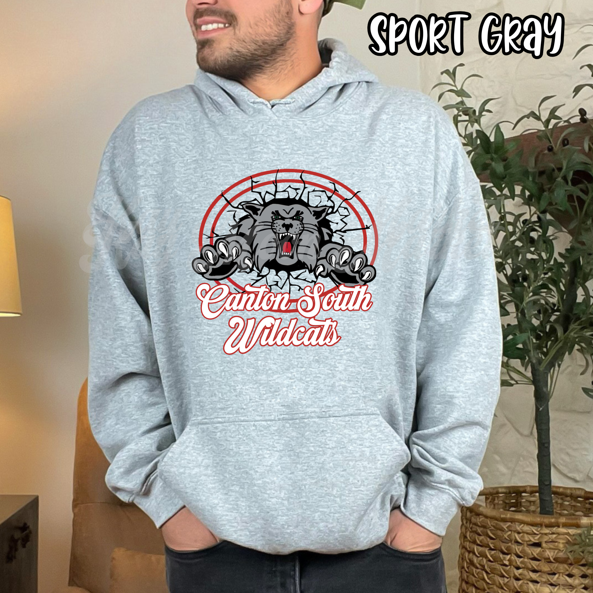 CS Wildcats LOGO - Canton South Mascot - T-shirt Sweatshirt