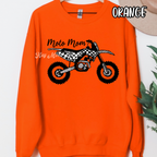 Dirtbike - Motorcross Mom Sports Glitter Rhinestone - T-shirt Sweatshirt