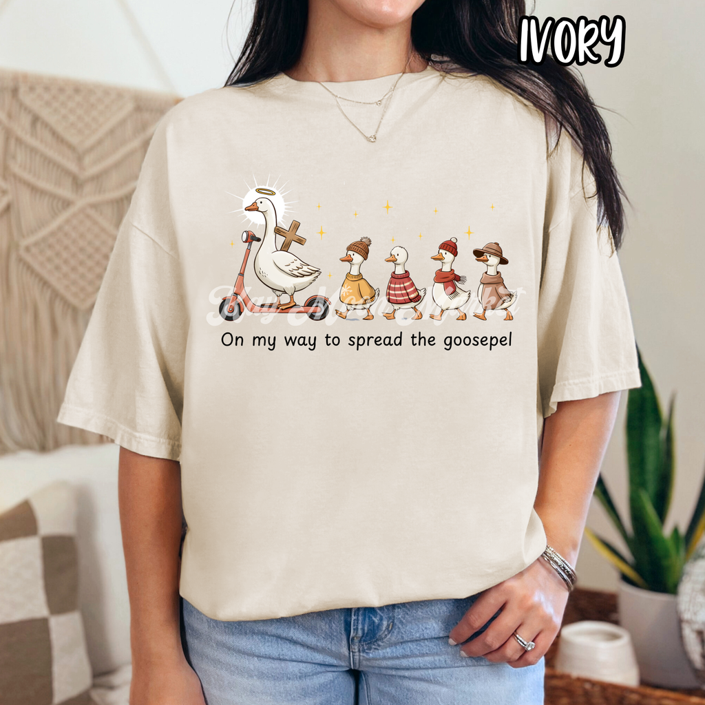 On My Way to the Goospel -Goose Religious - T-shirt Sweatshirt