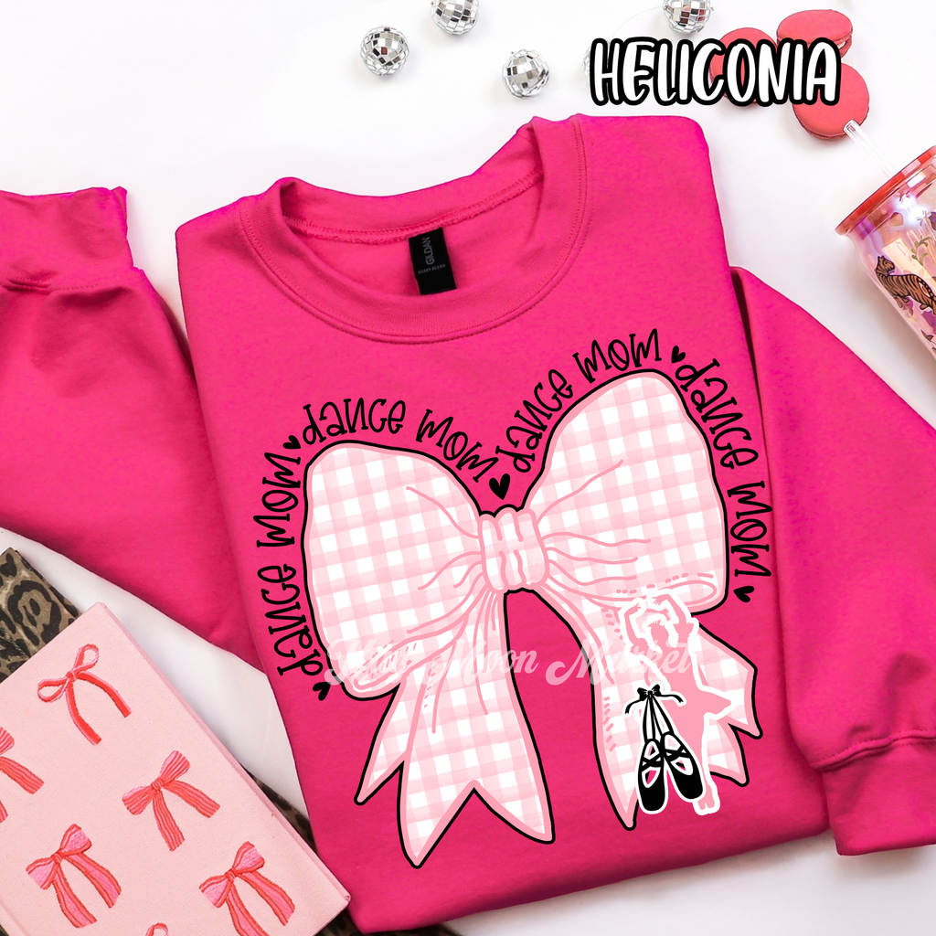 Dance Mom - Sports Bow Pink - T-shirt Sweatshirt
