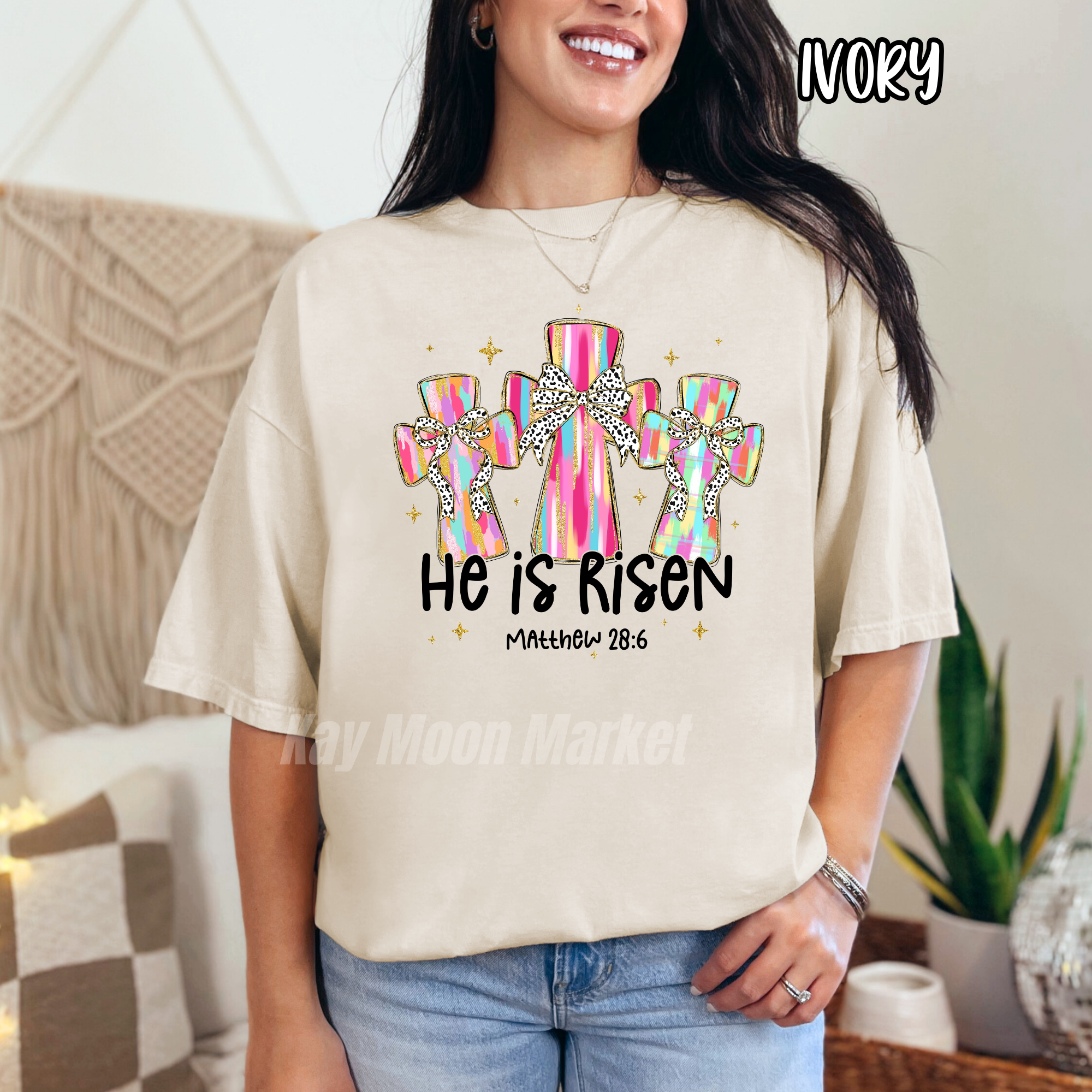 He Is Risen Crosses - Easter - T-shirt Sweatshirt