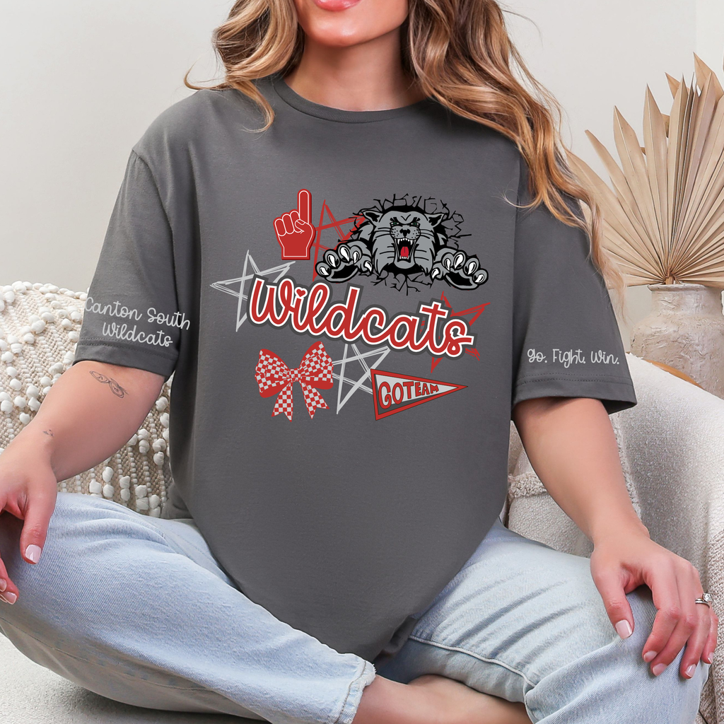 Wildcats Collage - Canton South Mascot - T-shirt Sweatshirt