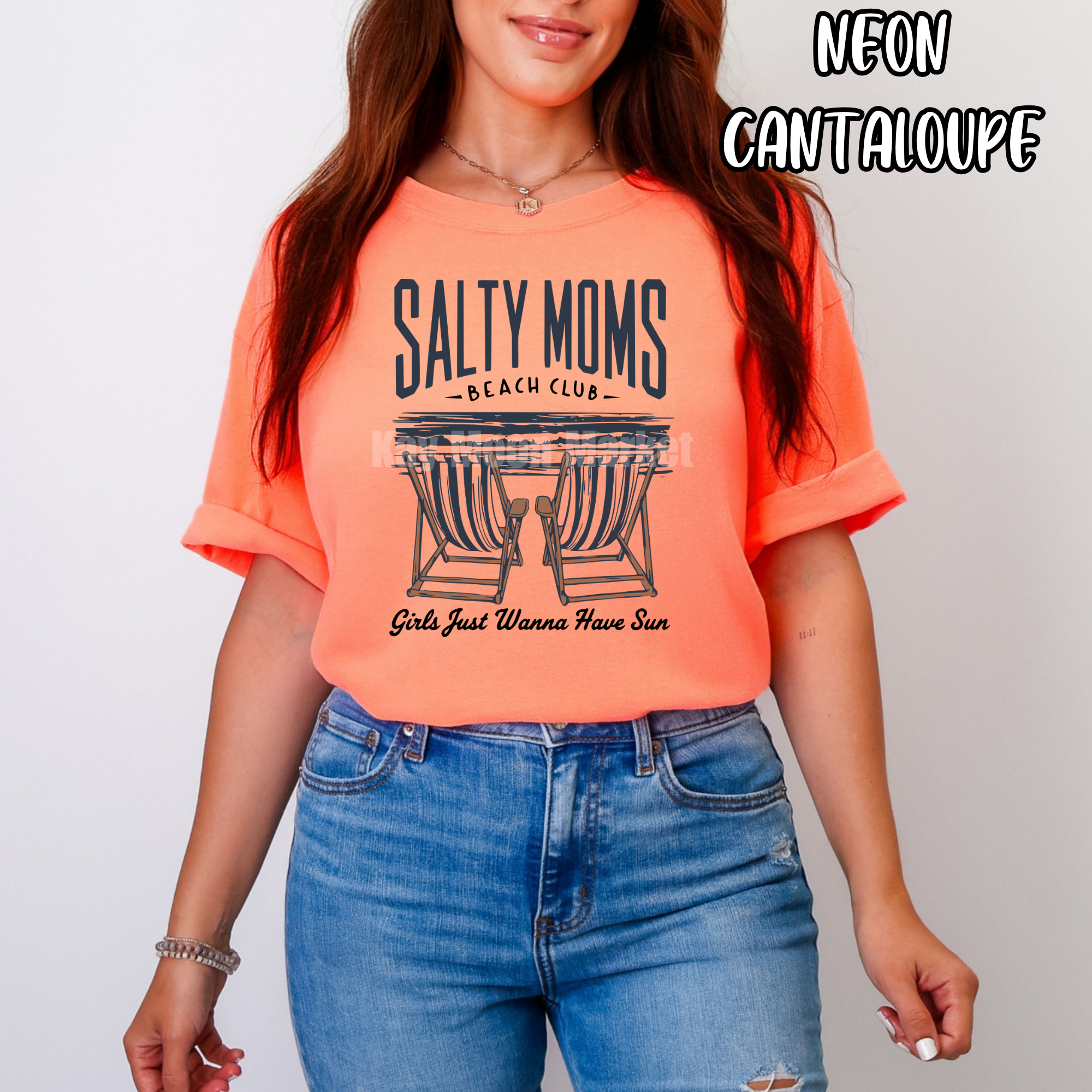 Salty Moms Beach Club ~ Girls Just wanna have sun Summer ~ Tee Sweatshirt