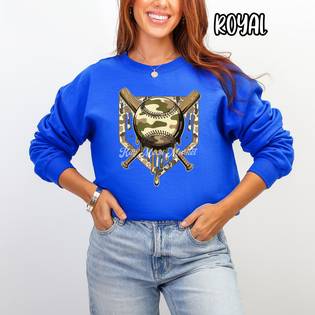 Baseball - Camo Drip Sports - T-shirt Sweatshirt