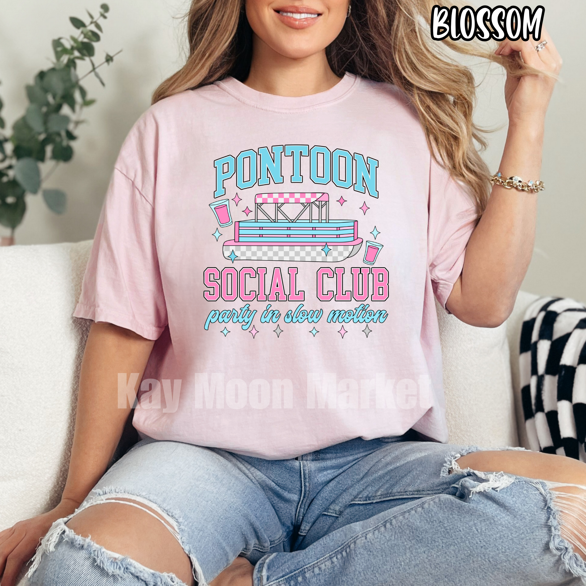 Pontoon Social Club -Party In Slow Motion - T-shirt Sweatshirt
