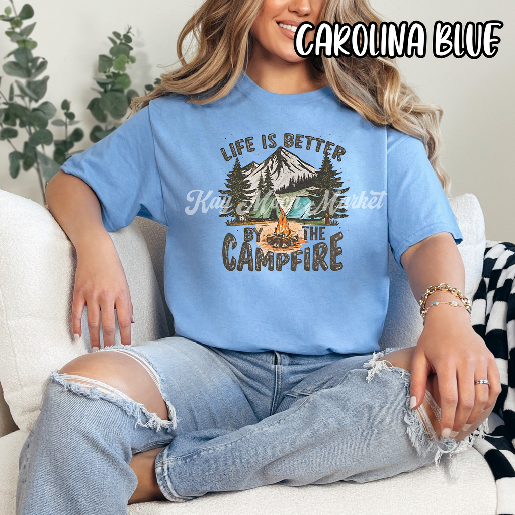 Life Is Better By The Campfire - Camping - T-shirt Sweatshirt