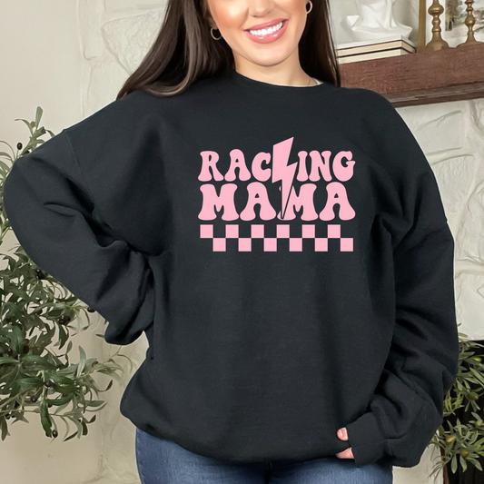 Racing Mama Pink T-Shirt Sweatshirt