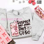 Suspect Only Drinks Diet Cola Soda - T-shirt Sweatshirt