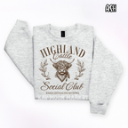Highland Cattle Social Club ~ Cow Animal Farm ~ Tee Sweatshirt