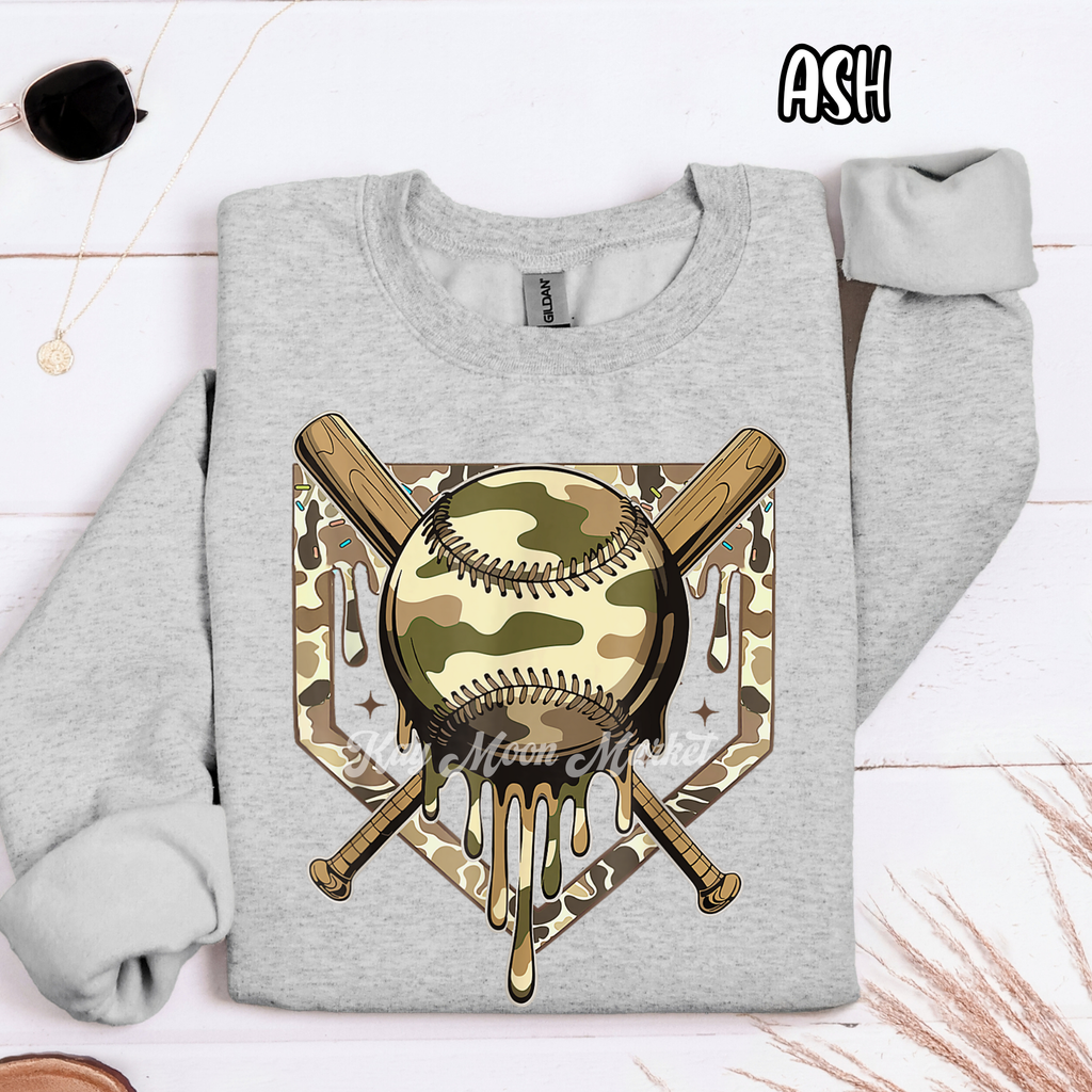 Baseball - Camo Drip Sports - T-shirt Sweatshirt
