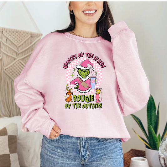 Christmas Gr!nchie on the inside, Bougie on the Outside Cup Holiday T-shirt Sweatshirt