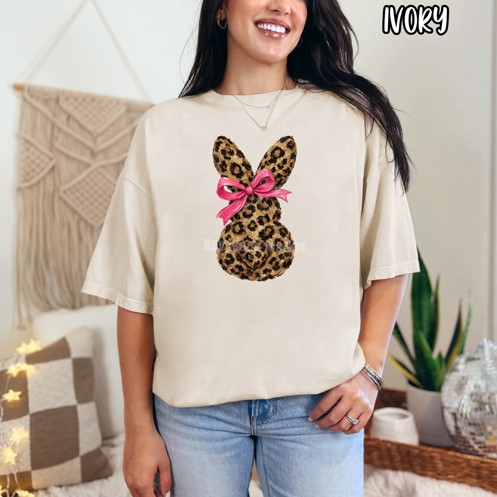 Leopard Bunny - Easter Spring - T-shirt