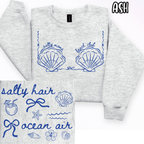 Salty Moms Beach Club - salty hair ocean air summer - T-shirt Sweatshirt