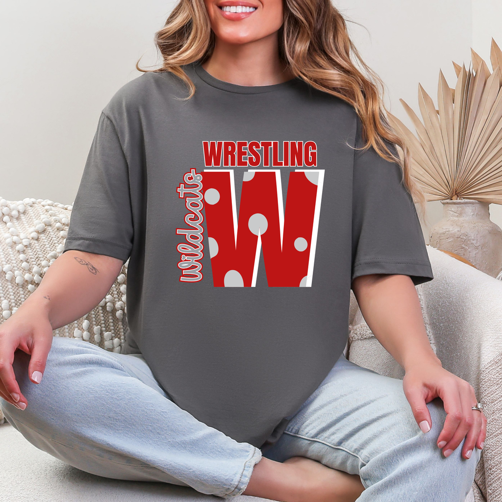 W Wildcats Wrestling - Canton South Mascot - T-shirt Sweatshirt