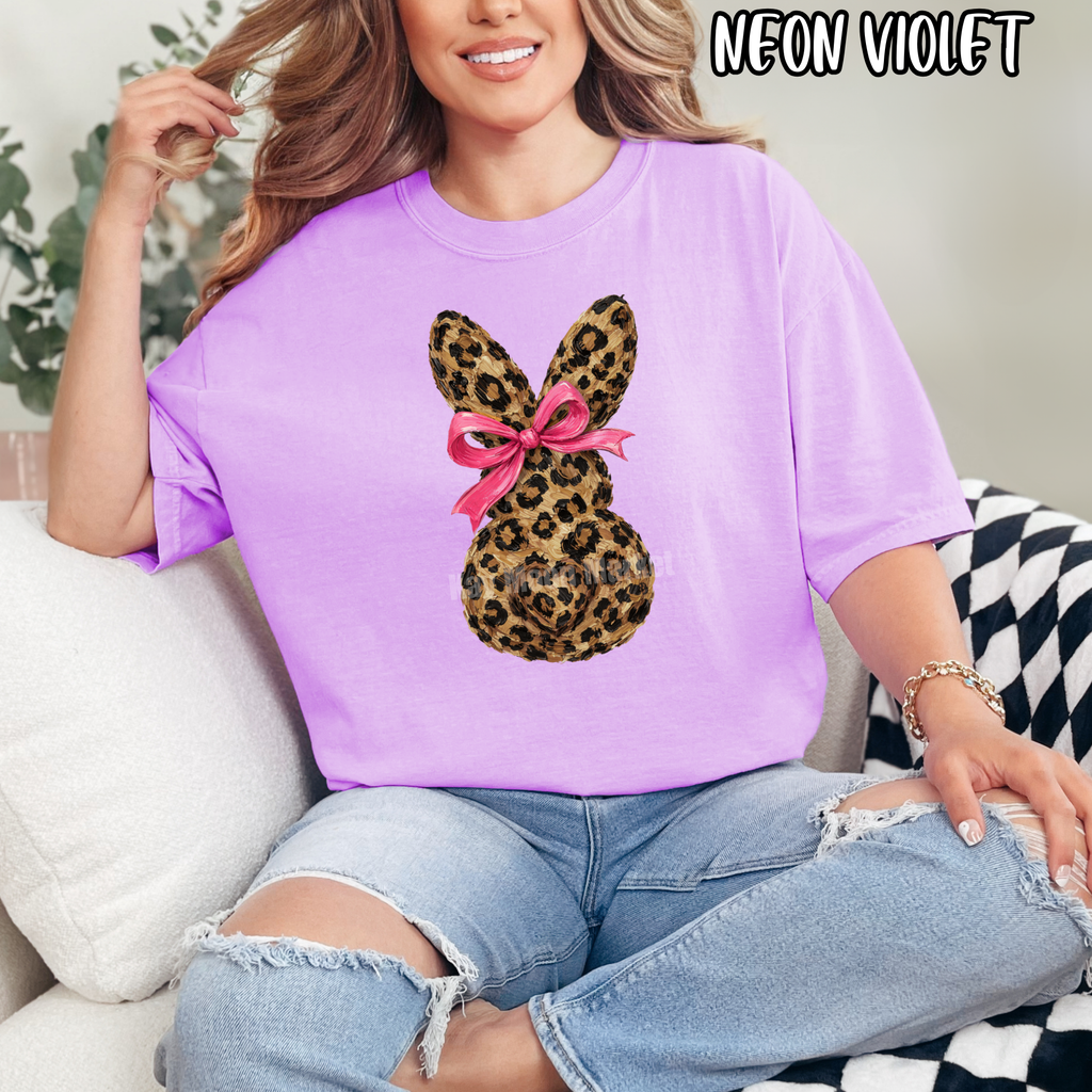 Leopard Bunny - Easter Spring - T-shirt
