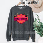 Biker Women Shirt - Neon Leopard Flames - T-shirt Sweatshirt