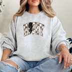 WIFEY Checkered Print T-Shirt Sweatshirt