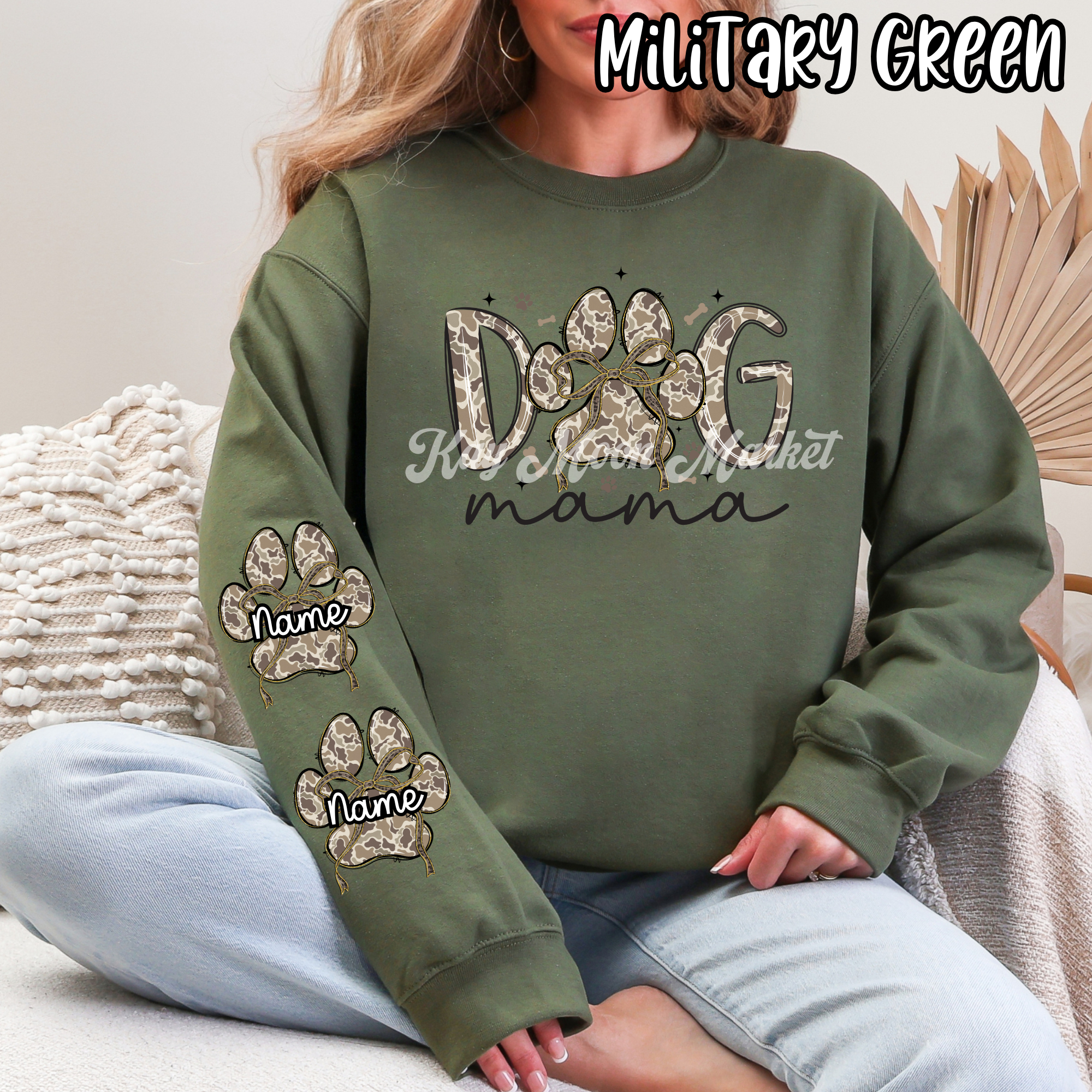 Dog Mama - Mom Camo - T-shirt Sweatshirt