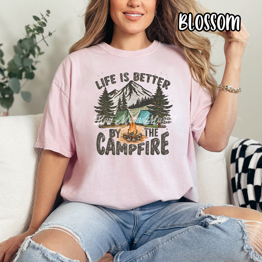 Life Is Better By The Campfire - Camping - T-shirt Sweatshirt