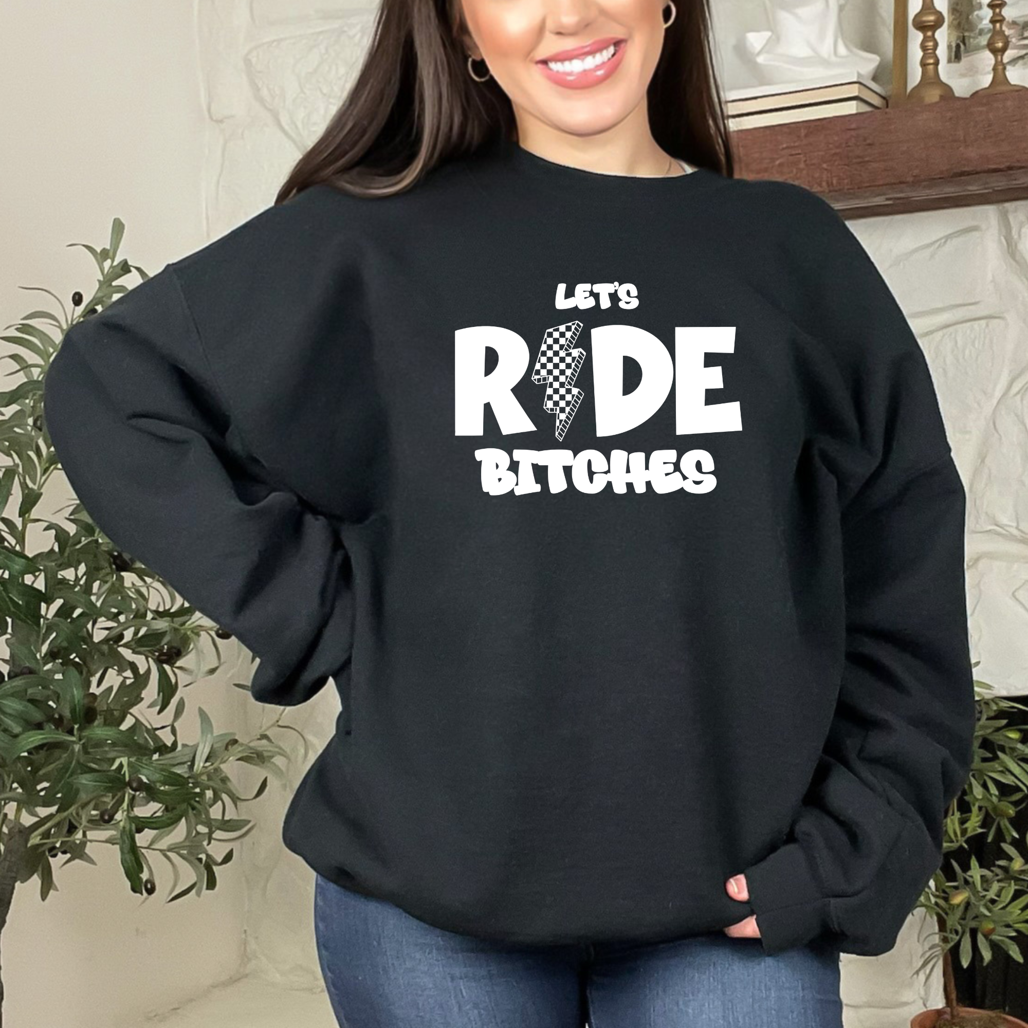 Let's Ride Bxtches Moto Riding Dirtbike SXS T-Shirt Sweatshirt